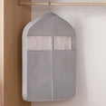 thumbnail image 3 of Garment Bag Organizer Storage with Clear Windows Garment Rack Cover Well-Sealed Hanging Closet Cover for Suits Coats Jackets, 3 of 9