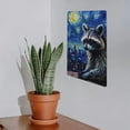 thumbnail image 7 of JEUXUS Raccoon Metal Art Hanging Painting 8*12in 8x12in, 7 of 7