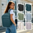 thumbnail image 5 of United Airline Approved Personal Item Travel Bag for Women, Underseat Luggage Carry On Backpack for Men, Cabin Size Waterproof Laptop Backpack, Mochila De Viaje, Rucksack Casual Daypack, Peacock Blue, 5 of 10
