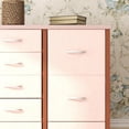 thumbnail image 5 of 1PC 15 Drawer Dresser for Bedroom,48 Inch Fabric Tall Dresser with Wood Grain Print Top,Chest of Drawers for Clothes Storage for Entryway, Hallway, 5 of 7