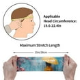 thumbnail image 4 of Picia Woman Under Blossoming Tree Print Mens Running Headband,Mens Sweatband Sports Headband for Running,Cycling,Basketball,Yoga,Fitness Workout, 4 of 9