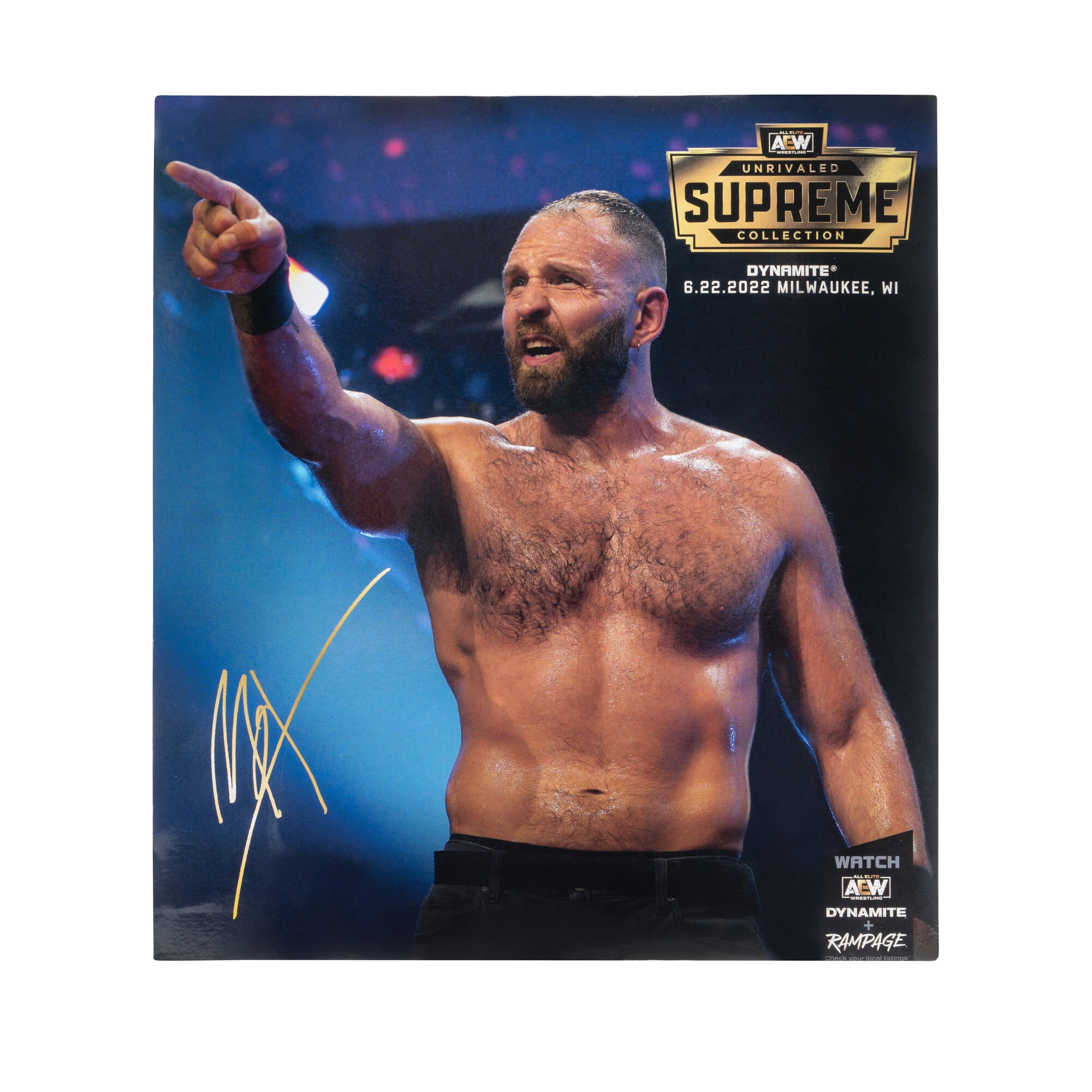 AEW Unrivaled Supreme Jon Moxley - 6-Inch Jon Moxley Figure with Soft Entrance Tops, Alternate Limbs and Accessories