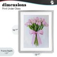 thumbnail image 4 of Stupell Industries Cottage Soft Pink Tulips with Ribbon Gray Framed Print Under Glass, 13 x 16, by The Prints Vibe, 4 of 8
