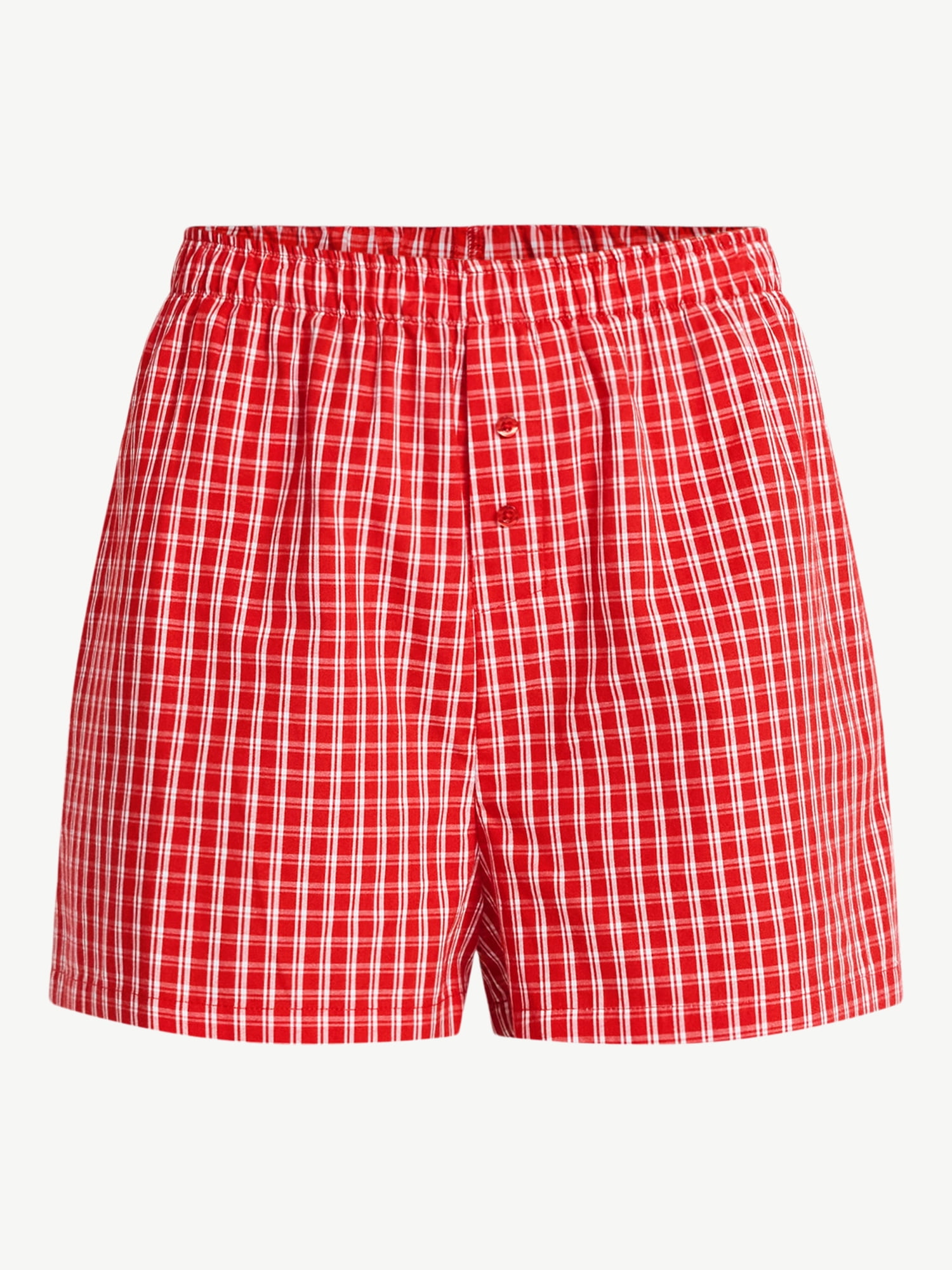 No Boundaries Sleepwear Cotton Boxer Shorts, 3'' Inseam, Women's XS-XXL