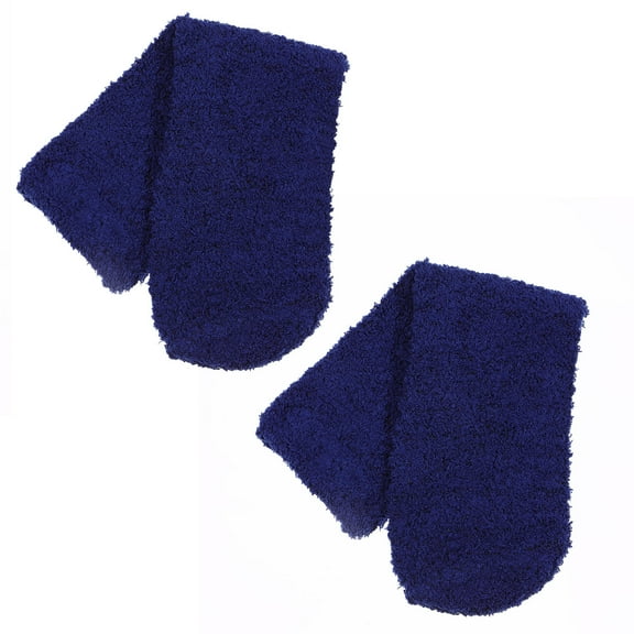 ROSENICE 3 Pairs Winter Thick Socks Dark Blue Fuzzy Thicken Sleeping Sock for Men Boys Indoor Use