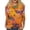 Z006_Orange, variant on FrzhBrz Womens Mardi Gras Shirts 2025 Trendy 3/4 Sleeve Tunic Tops Round Neck Glitter Mask Print Graphic Tees Carnival Party Parade Blouses