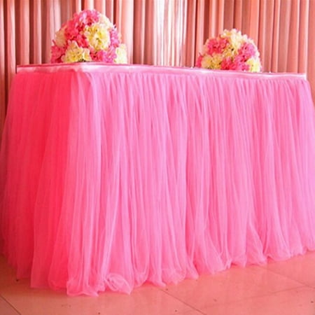snorda Table Skirt Cover Birthday Wedding Festive Party Decor Table Cloth