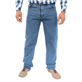 thumbnail image 1 of Pantalón de mezclilla rígida John Silver  Corte recto tipo vaquero Color azul barrido, 1 of 3