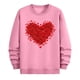 thumbnail image 3 of TaTaai Men's Valentine Heart Print Long Sleeve Round Neck Pullover, Valentine's Day Gift, Casual Sports Activewear Top Gift, 3 of 6