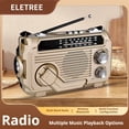 thumbnail image 3 of 2026 new Solar Hand Crank Emergency Radio, Bluetooth 5.2 Speaker with AM FM SW 3 Band Reception, 3W Powerful Audio and Power Bank, Portable Multifunctional Radio, 3 of 8