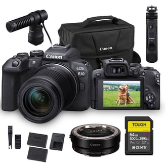 Panasonic LUMIX G7 DSLR, 4K Ultra HD, 14-42mm Lens, 64GB SDXC