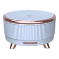 thumbnail image 1 of Langgg 500ml Ultrasonic Air Humidifier Aromatherapy Diffuser Wood Grain Large Capacity Sprayer with LED Night Lamp Home Blue flower US Plug, 1 of 8