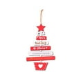thumbnail image 1 of Wosthever Oficina Hotel Navidad decoración interior sala de estar dormitorio árbol signo escaparate ornamento reutilizable Festival Decoración Kits de decoración para fiestas Rojo Wosthever HA069283-01, 1 of 6