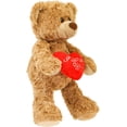 thumbnail image 4 of Guvpev 12" Teddy Bear Plush with Red Heart, Soft and Cuddly Romantic White Teddy Bear Stuffed Animal Gift for Valentine's Day, Anniversary, Graduation, Mom, Wife, Girlfriend, 4 of 14