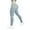 Blue 1, variant on Yoga Pants Yoga Pants Women Workwear Pants High Elastic Tight Yoga Pants Quick Drying Nylon Relaxed Zip Fly With Button Closure Leggings Lightweight Two Pockets Long Tight Leggings Green Xl