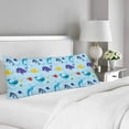 thumbnail image 2 of ABPHOTO Blue Whale Sea Life Fish Pillow Covers Pillowcase 20x60 inch Underwater World Body Pillow Case Protector, 2 of 2