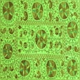 thumbnail image 1 of Ahgly Company Indoor Square Oriental Green Modern Area Rugs, 8' Square, 1 of 4