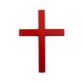 thumbnail image 2 of Metal_Christian Cross Sticker,2.5Ã1.8in 3D_Jesus_ Auto Emblem Badge Decal,Self-Adhesive Scratch Covering Zinc Alloy 3D Cross Stickers, for Car Body Fender Tail,Red, 2 of 4