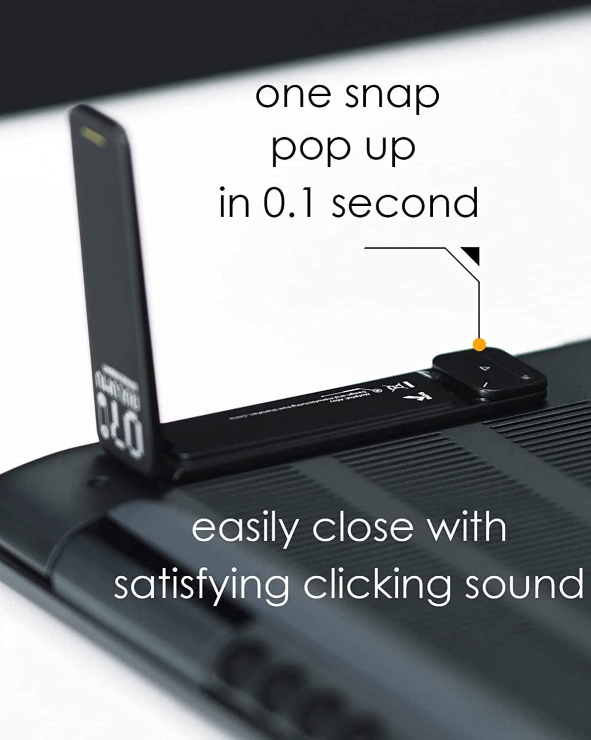 G07 Pop Up Leg Stands Laptop, Super Portable Cooling Laptop Stand, Ergonomic Laptop Riser Lift for Desk for MacBook, All Laptops, Tablets, 8-20'', Black