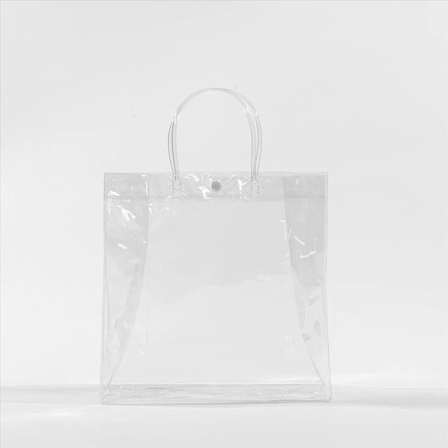 40 Bolsas de Regalo Transparentes con Asas, Bolsas de Compras Impermeables de PVC para JoyeríA, Dulces, Perfumes, , Bodas