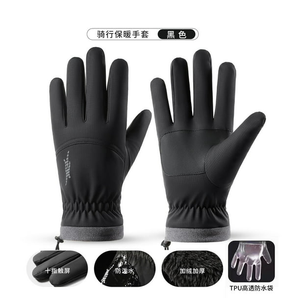 Guantes de invierno para hombre y mujer | Impermeables, resistentes al viento y térmicos para pantallas táctiles | Ideales para esquí, snowboard, correr, ciclismo, senderismo