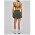 thumbnail image 5 of PISONIC Womens 2 Piece Skirt Set Workout Outfits Tennis Skirts with Built-in Shorts and Spaghetti Strap Sports Bra Gym Yoga Set, 5 of 6