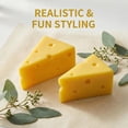 thumbnail image 4 of TRIFUNESS 2set/4pcs Realistic Resin Cheese Slice Model, Kitchen Display Prop for Christmas Halloween Party, Yellow, 4 of 7