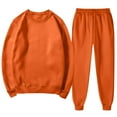 thumbnail image 7 of UACY 2 Piece Sweatsuits for Boys Girls School Athletic Outfit Fall Winter Tracksuit Pullover Sweatshirt (Orange, 7-8 Years), 7 of 7