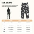 thumbnail image 2 of Pajama Pants Women - black math number Soft Breathable Sleep & Lounge Pants for Women, Comfy Casual Pj Pants Bottoms with Pockets, 2 of 7