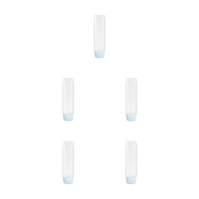 Injueey Travel Bottle Gel de ducha de Envase cosmético Dispensador reutilizable Tubo Organizador Accesorios 30ML Azul Type2 NO2