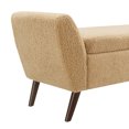 thumbnail image 6 of HOQBN 60" Modern Storage Bench with Mid-Centruy Wood Legs,Bench with Storage for Living Room, Bedroom Coffee, 6 of 8