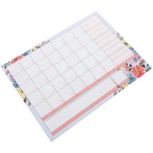 a polished product description for your item:\n\n \n\n**Portable Monthly Schedule Notepad – Blank Daily Planner Memo Notebook for Students & Office Use |