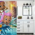 thumbnail image 5 of Bubble Guppies Shower Curtain Waterproof Polyester Fabric Bathroom Curtain Decorative Set with 12 Hooks, 5 of 7