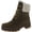 Olive Nubuck, variant on Timberland Womens Courmayeur Valley Leather Lined Combat & Lace-up Boots