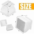 thumbnail image 2 of Silicone Chair Caps, Silicone Glides Caps, Square Chair Leg Cover Pads, Silicone Chair Leg Caps To Prevent Scratches And Noise, 35-40mm/16 Pcs, 2 of 5