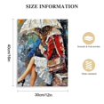 thumbnail image 2 of Nawypu Woman Sitting In The Rain, Rainy Day Wall Art, Woman With Umbrella Wall Decor, Abstract Art, Abstract Woman Canvas, Modern Printed, Wall Art (Gallery Wrapped), 2 of 5