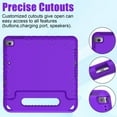 thumbnail image 5 of AVAWO Kids Case for iPad 9.7 2017/2018 & iPad Air 2 - with Screen Protector, Light Weight Shock Proof Handle Stand Kids Case for 9.7-inch iPad 5th & 6th Gen, iPad Air 1 & iPad Air 2 - Purple, 5 of 9