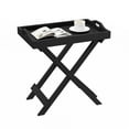 thumbnail image 2 of End Table with Removable Tray Top Black: Folding, Portable, 22lb Capacity, Modern Style, 2 of 6