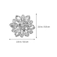 thumbnail image 3 of MasteelfCA 2 Pcs Glass Rhinestone Shoe Buckles Detachable Shoe Clips DIY Shoe Decor, 3 of 8