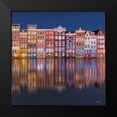thumbnail image 2 of Podt, Martin 20x20 Black Modern Framed Museum Art Print Titled - Building Row Reflections 1, 2 of 5