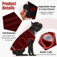 thumbnail image 4 of ROZKITCH Anxiety Relief for Dogs,Soft Adjustable Reflective Dog Anxiety Vest for Thunder,Fireworks,Separation and Vet Visit,Dog Shirts for Medium Dogs,Burgundy,M, 4 of 9
