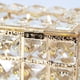 thumbnail image 4 of Caja de pañuelos de cristal cuadrada de estilo europeo Home Bar KTV Decoración de mesa (Oro) Ehuebsd Libre de BPA, 4 of 8