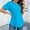 B410 Sky Blue summer tops for women clearance under $5, variant on Cagogo Womens Loose Fit Short Sleeve Tshirt Under $5 Summer Spring Tops V Neck Curved Hem Shirts Cute White Shirt Clothes Grandma Mothers Day Gift