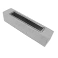 thumbnail image 4 of Rectangle Tabletop Fireplace, Safe Real Fire Effect One Button Switch Cement And Stainless Steel Ethanol Fireplace  For Home, 4 of 7