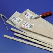 Midwest Products Balsa Wood Strips - 30 Pieces, 3/32 x 1/4 x 36