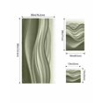 thumbnail image 4 of Sage Green Striped Towel Set of 3, Soft Microfiber Bath Towels, Hand Towel, Washcloths, Modern Abstract Art Wave Moire Gradient Quick-Dry Absorbent Towels for Bathroom Kitchen Hotel Beach Gym Spa, 4 of 7