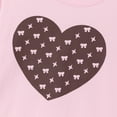 thumbnail image 3 of PatPat Outfit Set Heart Graphic Long Sleeve Top and Houndstooth Skirt Set 2 Piece Kids Clothes 4-12Y, 3 of 8