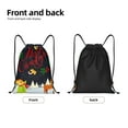 thumbnail image 5 of Bingfone Merry Christmas Elk Drawstrings Backpacks Bags For Men Women Gym Drawstrings Bag, 5 of 9