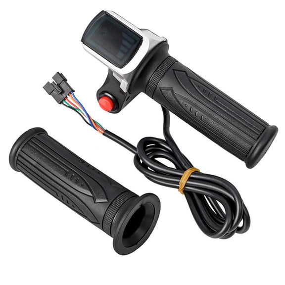 Universal Electric Bike Throttle with LCD Display Handle for 36V Twist Scooter E-Bike Parts