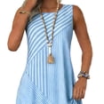 thumbnail image 2 of FAHXNVB Striped Maxi Dress for Women Summer Sleeveless Round Neck A Line Flowy Dress Lightweight Casual Trendy Dresses, 2 of 5